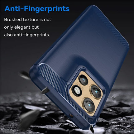 For Motorola Edge 50 Neo 5G / Moto S50 5G / ThinkPhone 25 5G Case Carbon Fiber Texture Brushed Phone Back Cover