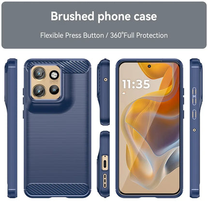 For Motorola Edge 50 Neo 5G / Moto S50 5G / ThinkPhone 25 5G Case Carbon Fiber Texture Brushed Phone Back Cover
