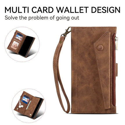 ESEBLE Star Series For Motorola Moto G15 4G Case Zipper Wallet Leather Stand Phone Cover
