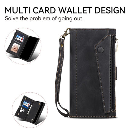 ESEBLE Star Series For Motorola Moto G15 4G Case Zipper Wallet Leather Stand Phone Cover