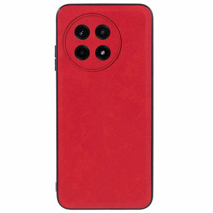 For OnePlus Ace 5 5G / Ace 5 Pro 5G Case Retro Leather Coated PC + TPU Phone Cover - Red