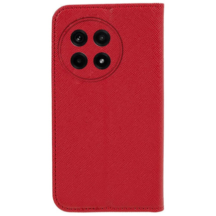 For OnePlus Ace 5 5G / Ace 5 Pro 5G Case Cross Texture Leather Phone Cover Hidden Magnetic