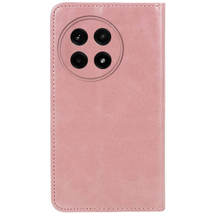 For OnePlus Ace 5 5G / Ace 5 Pro 5G Case Strong Magnetic PU Leather Phone Cover Calf Texture