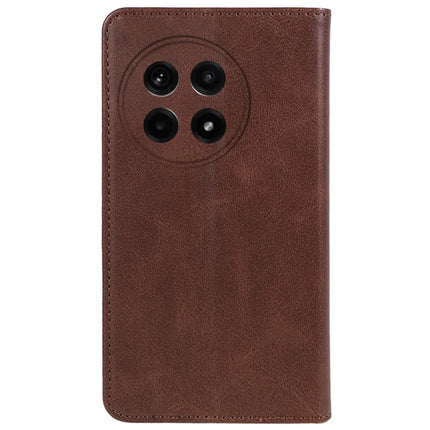 For OnePlus Ace 5 5G / Ace 5 Pro 5G Case Strong Magnetic PU Leather Phone Cover Calf Texture
