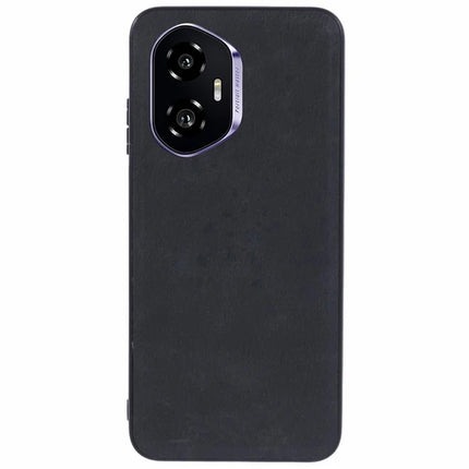 For Honor 300 Case Retro Leather Coated PC + TPU Phone Cover - Black