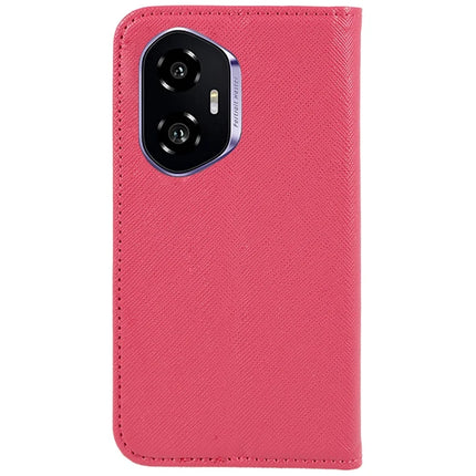 For Honor 300 Case Cross Texture Leather Phone Cover Hidden Magnetic