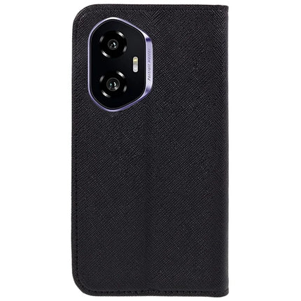 For Honor 300 Case Cross Texture Leather Phone Cover Hidden Magnetic