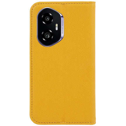 For Honor 300 Case Cross Texture Leather Phone Cover Hidden Magnetic