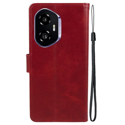 For Honor 300 Case PU Leather Wallet Protective Phone Cover Calf Texture