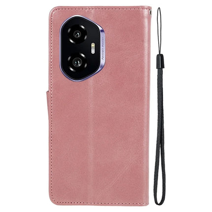 For Honor 300 Case PU Leather Wallet Protective Phone Cover Calf Texture