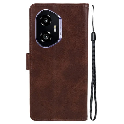 For Honor 300 Case PU Leather Wallet Protective Phone Cover Calf Texture