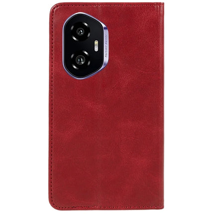 For Honor 300 Case Strong Magnetic PU Leather Phone Cover Calf Texture
