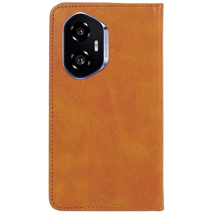 For Honor 300 Case Strong Magnetic PU Leather Phone Cover Calf Texture