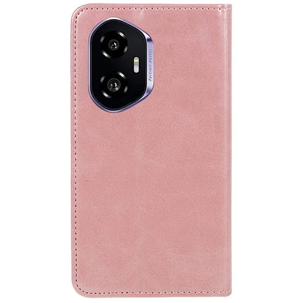 For Honor 300 Case Strong Magnetic PU Leather Phone Cover Calf Texture