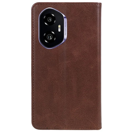 For Honor 300 Case Strong Magnetic PU Leather Phone Cover Calf Texture