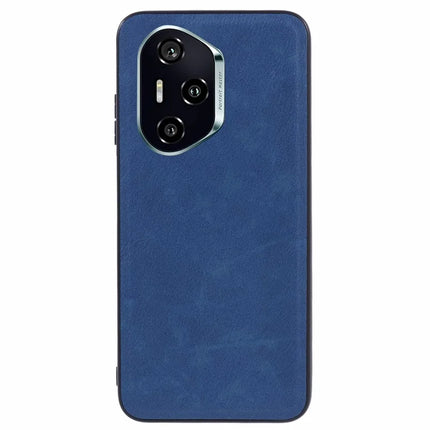 For Honor 300 Pro Case Retro Leather Coated PC + TPU Phone Cover - Blue
