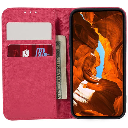 For Honor 300 Pro Case Cross Texture Leather Phone Cover Hidden Magnetic