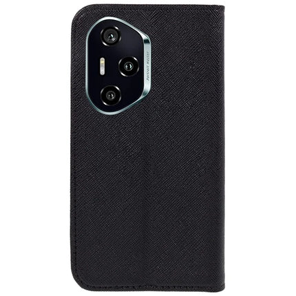 For Honor 300 Pro Case Cross Texture Leather Phone Cover Hidden Magnetic