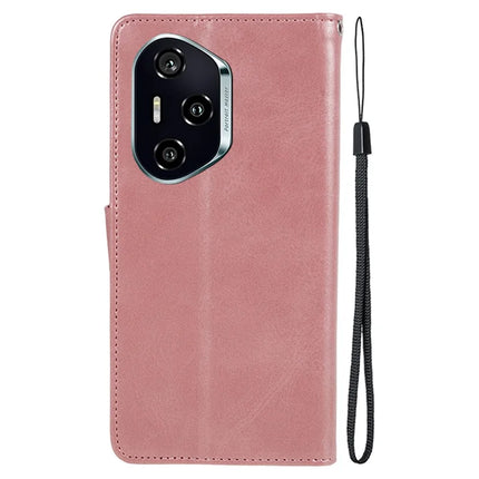 For Honor 300 Pro Case PU Leather Wallet Protective Phone Cover Calf Texture