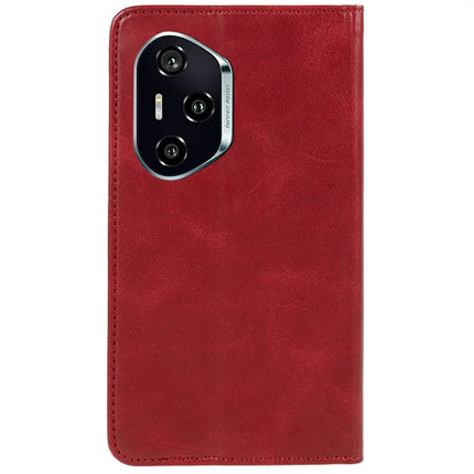For Honor 300 Pro Case Strong Magnetic PU Leather Phone Cover Calf Texture
