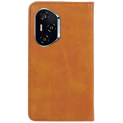 For Honor 300 Pro Case Strong Magnetic PU Leather Phone Cover Calf Texture