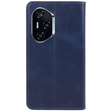 For Honor 300 Pro Case Strong Magnetic PU Leather Phone Cover Calf Texture