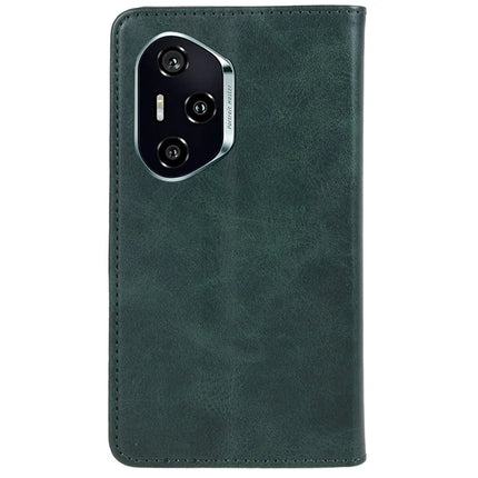 For Honor 300 Pro Case Strong Magnetic PU Leather Phone Cover Calf Texture