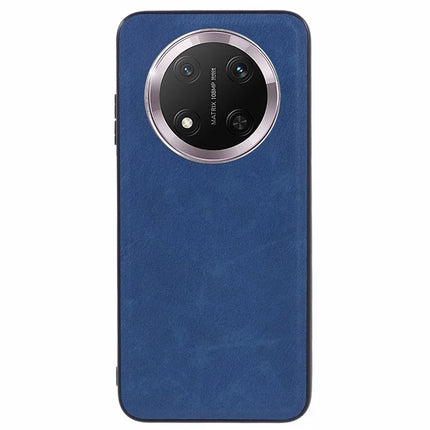 For Honor Magic7 Lite 5G / X9c 5G / X60 Pro 5G Case Retro Leather Coated PC + TPU Phone Cover - Blue
