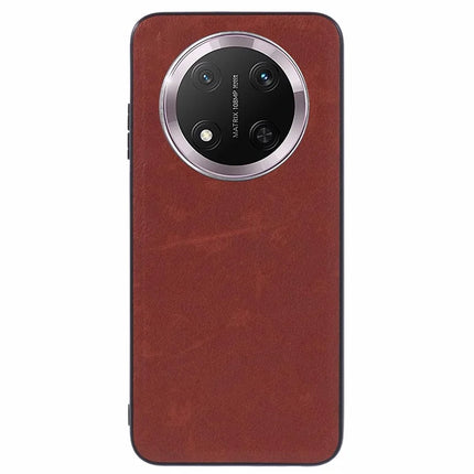 For Honor Magic7 Lite 5G / X9c 5G / X60 Pro 5G Case Retro Leather Coated PC + TPU Phone Cover - Brown