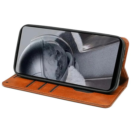 For Honor Magic7 Lite 5G / X9c 5G / X60 Pro 5G Case Hidden Magnetic Closure Calf Texture Leather Phone Cover