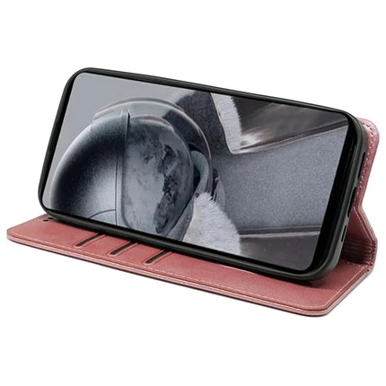 For Honor Magic7 Lite 5G / X9c 5G / X60 Pro 5G Case Hidden Magnetic Closure Calf Texture Leather Phone Cover