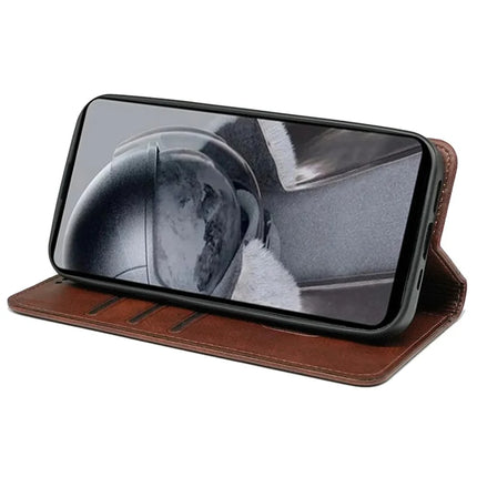 For Honor Magic7 Lite 5G / X9c 5G / X60 Pro 5G Case Hidden Magnetic Closure Calf Texture Leather Phone Cover