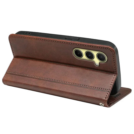 For Honor Magic7 Lite 5G / X9c 5G / X60 Pro 5G Case Hidden Magnetic Closure Calf Texture Leather Phone Cover