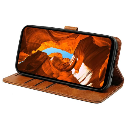For Honor Magic7 Lite 5G / X9c 5G / X60 Pro 5G Case Calf Texture Leather Stand Book Style Phone Cover