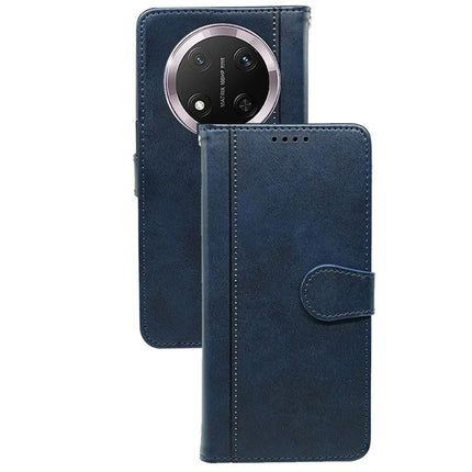 For Honor Magic7 Lite 5G / X9c 5G / X60 Pro 5G Case Calf Texture Leather Stand Book Style Phone Cover - Blue