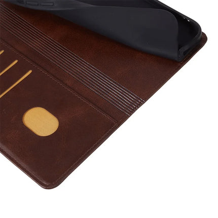 For Honor Magic7 Lite 5G / X9c 5G / X60 Pro 5G Case PU Leather Wallet Protective Phone Cover Calf Texture