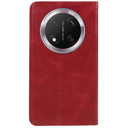 For Honor Magic7 Lite 5G / X9c 5G / X60 Pro 5G Case Strong Magnetic PU Leather Phone Cover Calf Texture