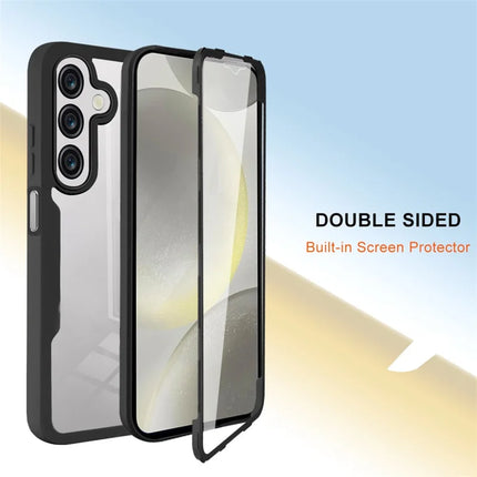 For Samsung Galaxy A26 5G Case Acrylic+TPU Clear Phone Cover with PET Screen Film