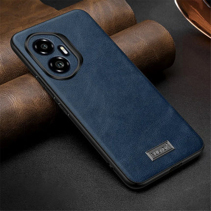 SULADA For Honor 300 Case PU Leather + TPU + PC Back Phone Cover - Blue