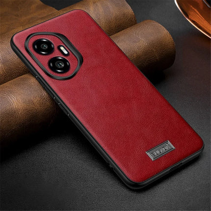 SULADA For Honor 300 Case PU Leather + TPU + PC Back Phone Cover - Red