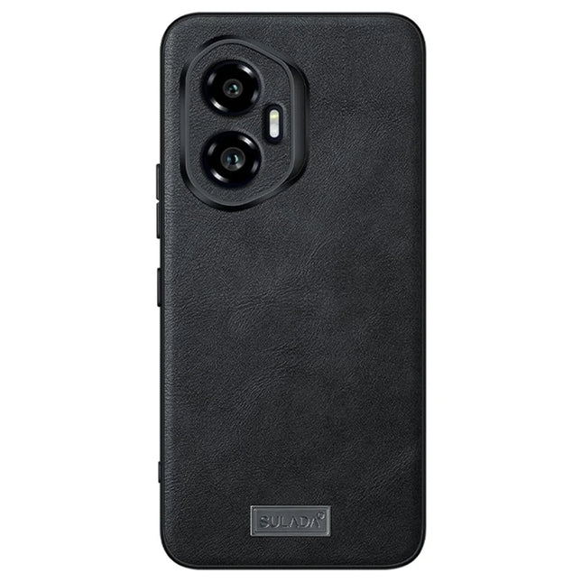 SULADA For Honor 300 Pro Case PU Leather + TPU + PC Back Phone Cover - Black