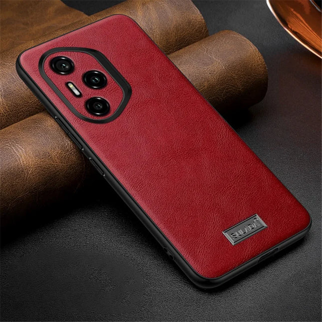 SULADA For Honor 300 Pro Case PU Leather + TPU + PC Back Phone Cover - Red