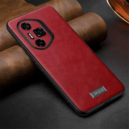 SULADA For Honor 300 Ultra Case PU Leather + TPU + PC Back Phone Cover - Red