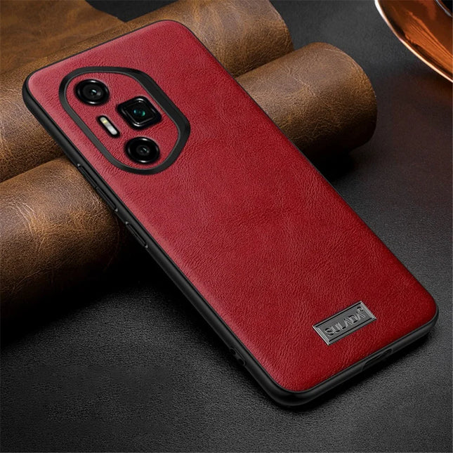 SULADA For Honor 300 Ultra Case PU Leather + TPU + PC Back Phone Cover - Red