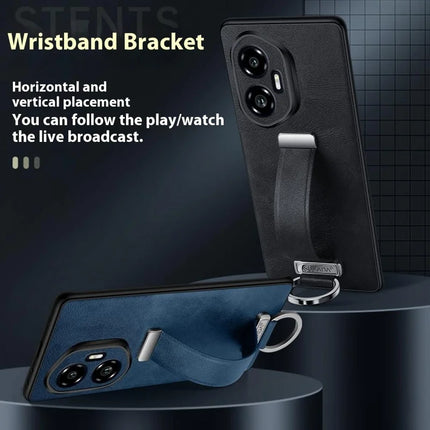SULADA Fashion Series for Honor 300 Ultra Case Wristband Kickstand Leather Back Phone Cover