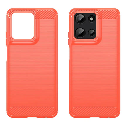 For Motorola Moto G Play (2025) 4G / G 5G (2025) Case Carbon Fiber Texture Brushed Phone Back Cover