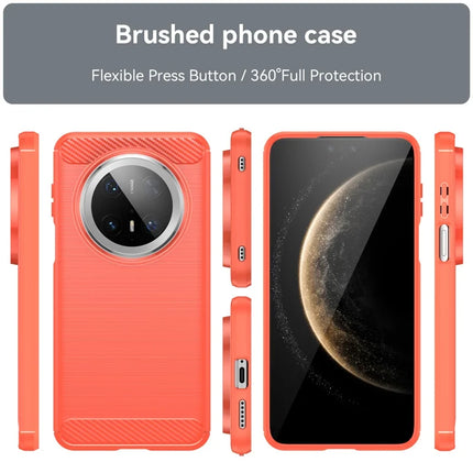 For Huawei Mate 70 Pro / 70 Pro+ Case Carbon Fiber Texture Brushed Phone Back Cover