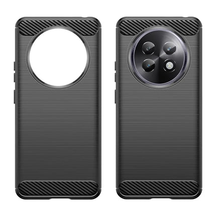 For Realme 13+ 5G Case Carbon Fiber Texture Brushed Phone Back Cover
