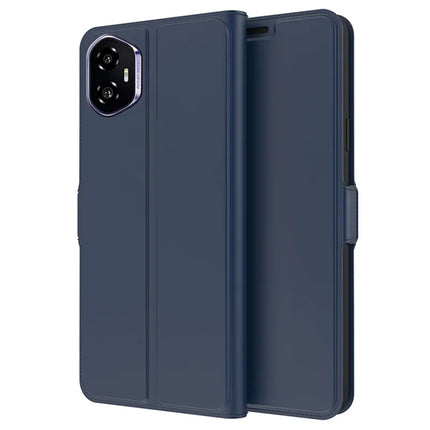 For Honor 300 Case Shockproof TPU Inner Shell Leather Phone Cover Card Slot - Blue