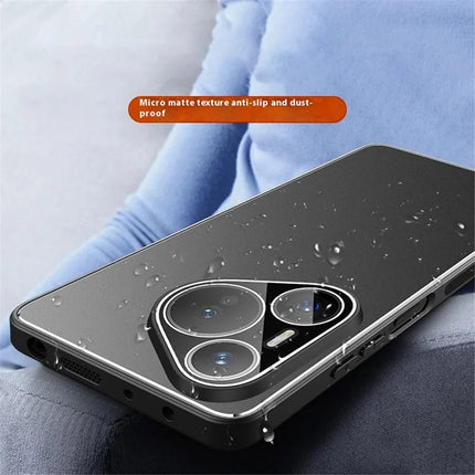 For Huawei Pura 70 Case PC + TPU Matte Back Phone Cover with Lens Film